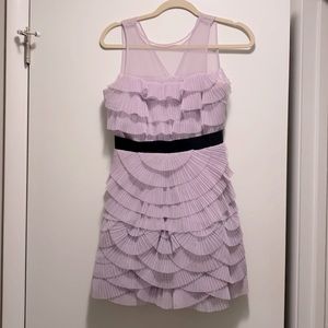 Women’s lilac chiffon BCBGmaxazria cocktail dress